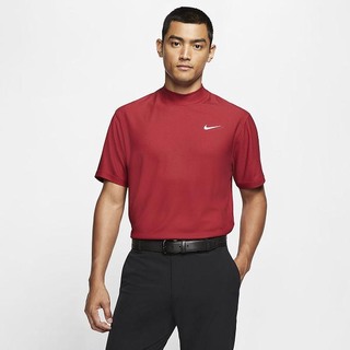 Top Nike Dri-FIT Tiger Woods Mock-Neck Golf Barbati Rosii Negrii Albi | UWAB-87641